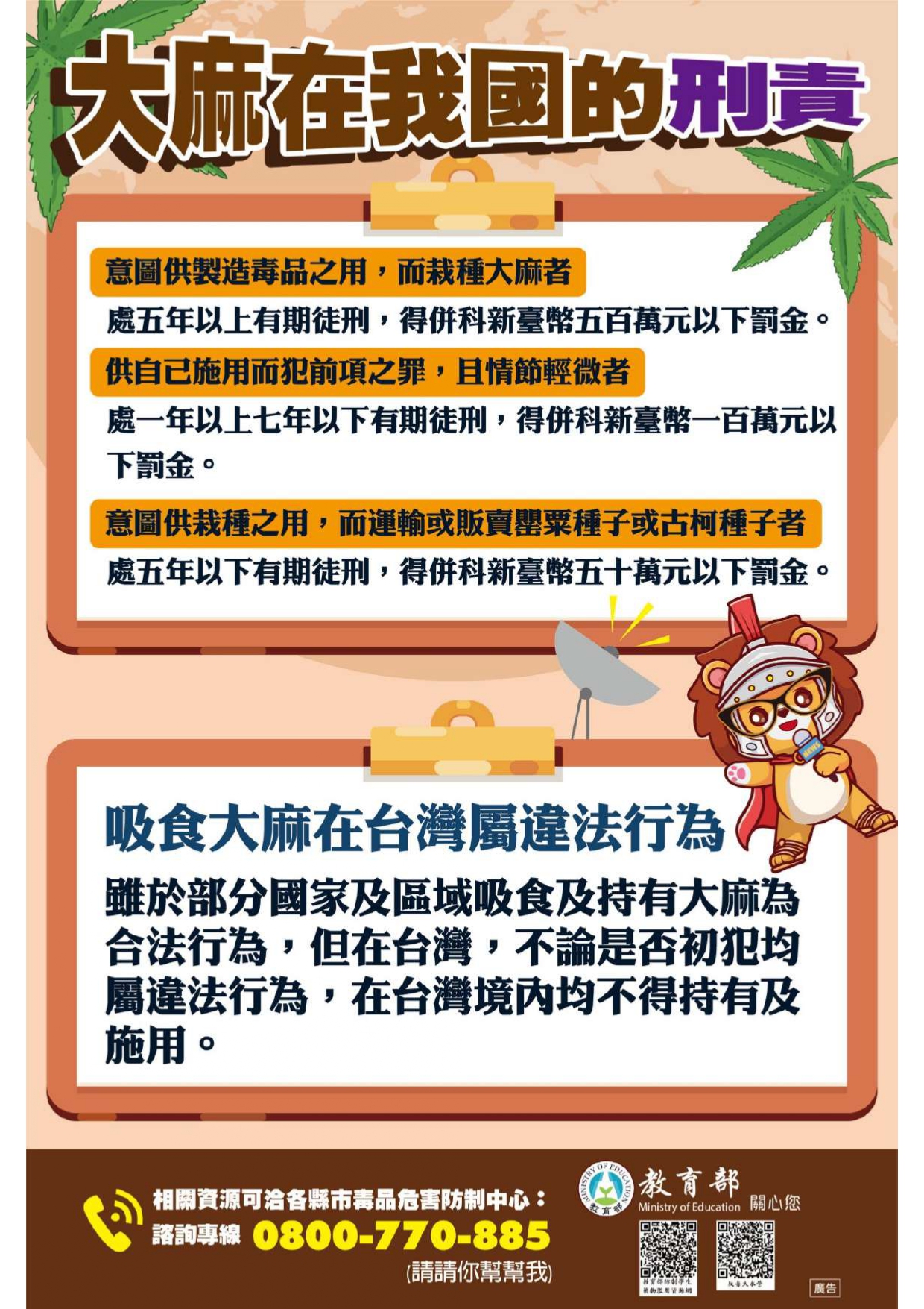 大麻在我國的刑責 大麻在我國的刑責