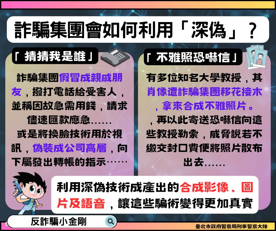 詐騙集團會如何用深偽